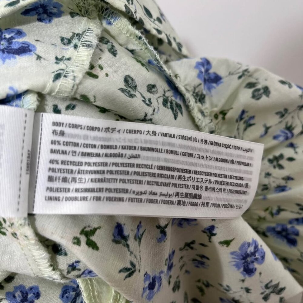 Abercrombie Pastel Floral Midi Dress | Romantic Summer Coquette Prarie [size Lp] - Picture 10 of 12